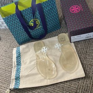 Tory Burch clear sandals size 9